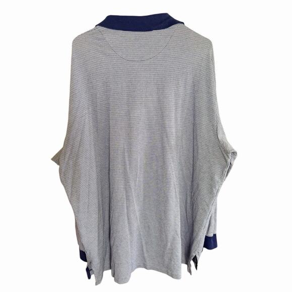 Vtg Polo By Ralph Lauren Polo Shirt 2XL XXL Blue Men's L/S Pima Cotton Preppy - Picture 2 of 8